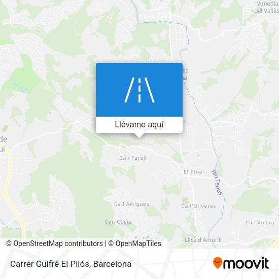 Mapa Carrer Guifré El Pilós