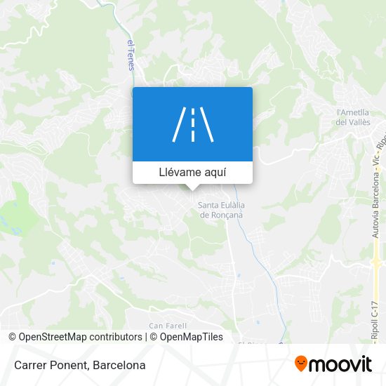 Mapa Carrer Ponent