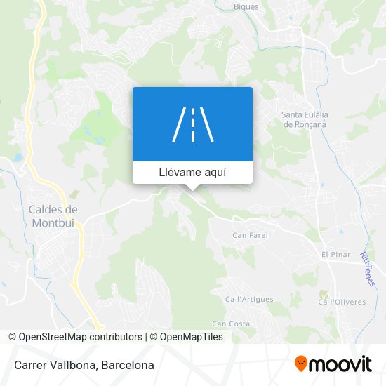 Mapa Carrer Vallbona