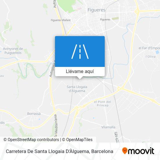 Mapa Carretera De Santa Llogaia D'Àlguema