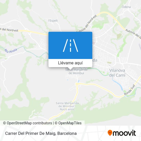 Mapa Carrer Del Primer De Maig