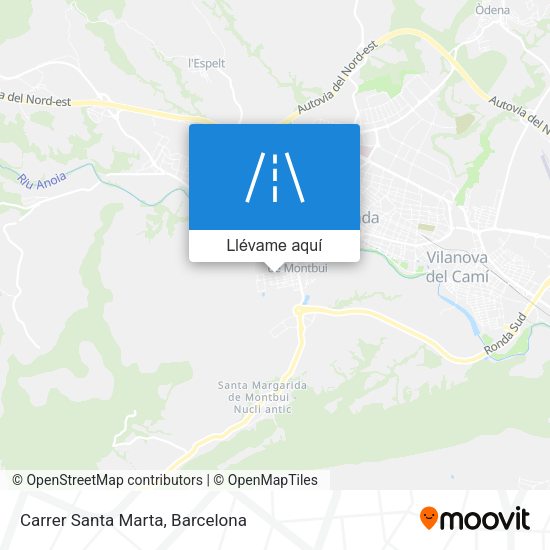 Mapa Carrer Santa Marta