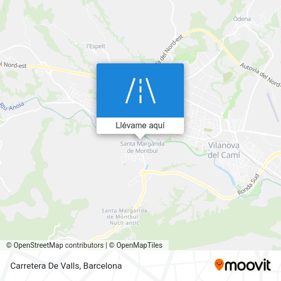 Mapa Carretera De Valls