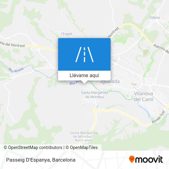 Mapa Passeig D'Espanya