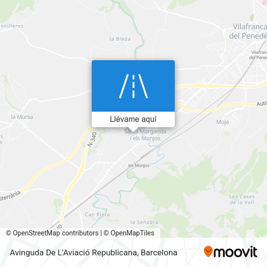 Mapa Avinguda De L'Aviació Republicana