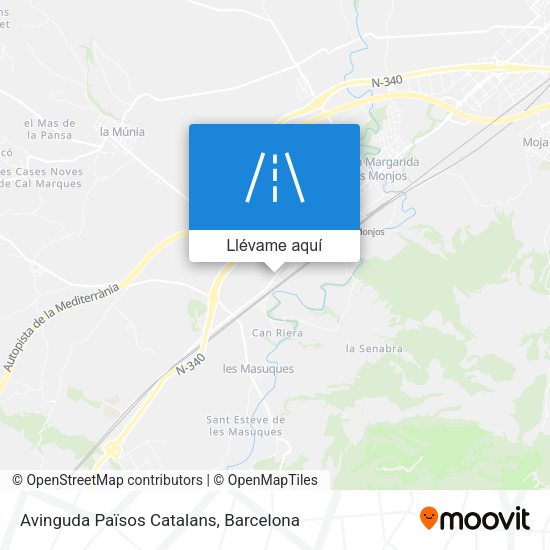 Mapa Avinguda Països Catalans