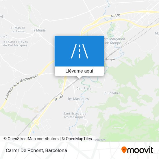 Mapa Carrer De Ponent