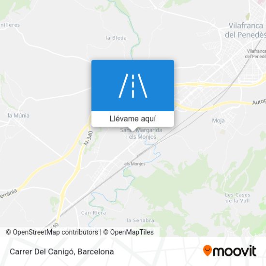 Mapa Carrer Del Canigó