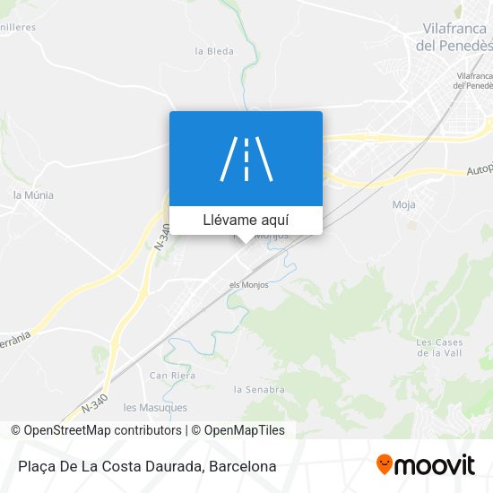 Mapa Plaça De La Costa Daurada