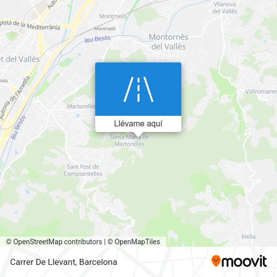 Mapa Carrer De Llevant
