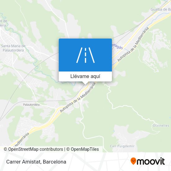 Mapa Carrer Amistat