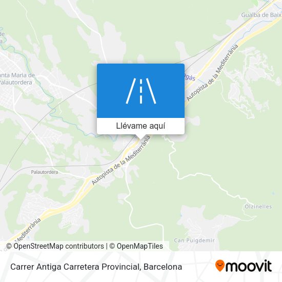 Mapa Carrer Antiga Carretera Provincial