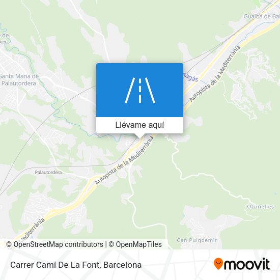 Mapa Carrer Camí De La Font