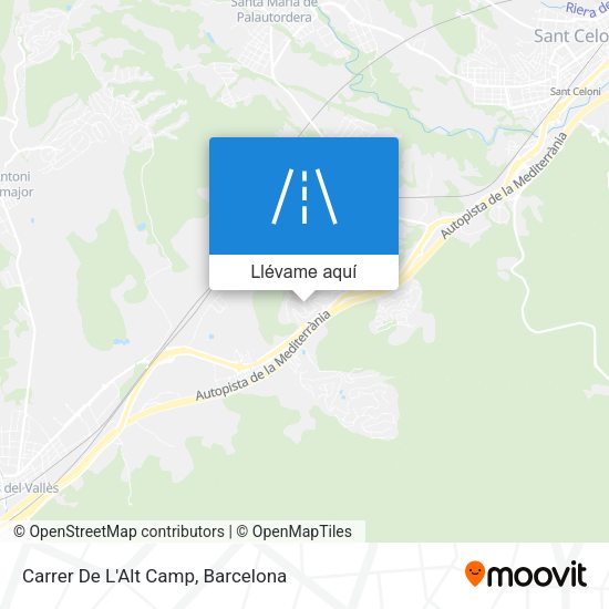 Mapa Carrer De L'Alt Camp