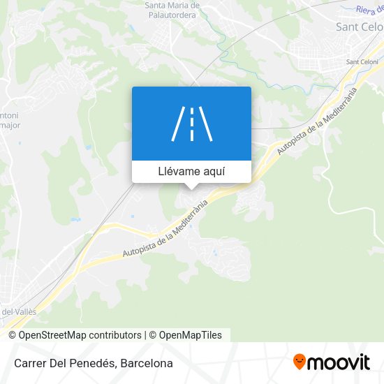 Mapa Carrer Del Penedés