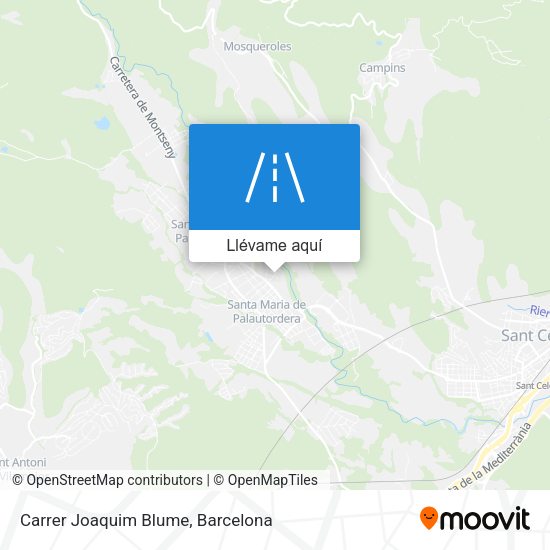 Mapa Carrer Joaquim Blume