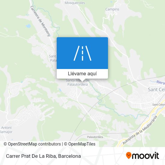 Mapa Carrer Prat De La Riba
