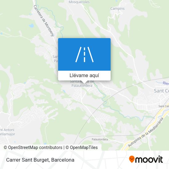 Mapa Carrer Sant Burget
