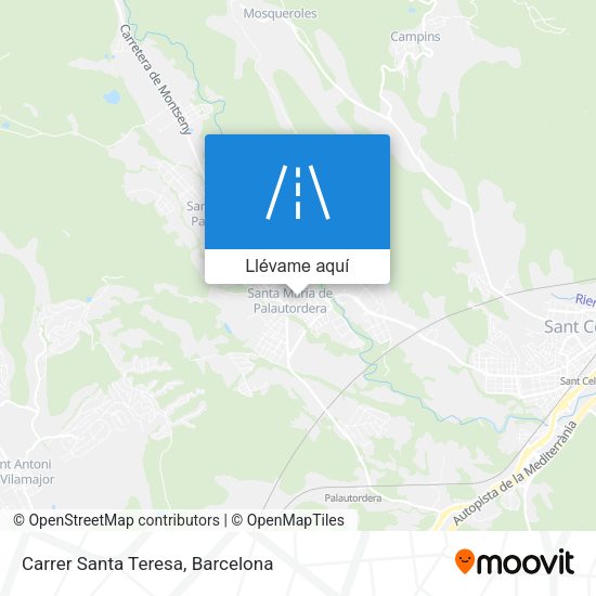 Mapa Carrer Santa Teresa