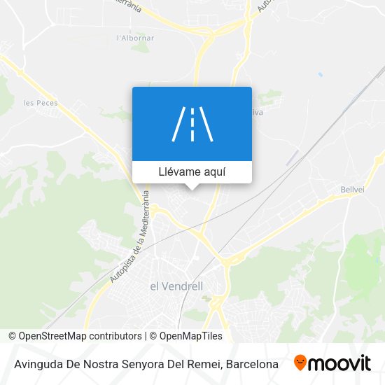 Mapa Avinguda De Nostra Senyora Del Remei