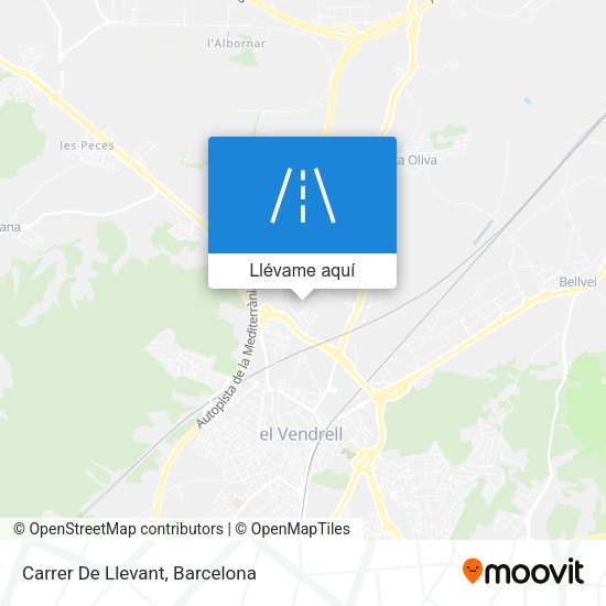 Mapa Carrer De Llevant