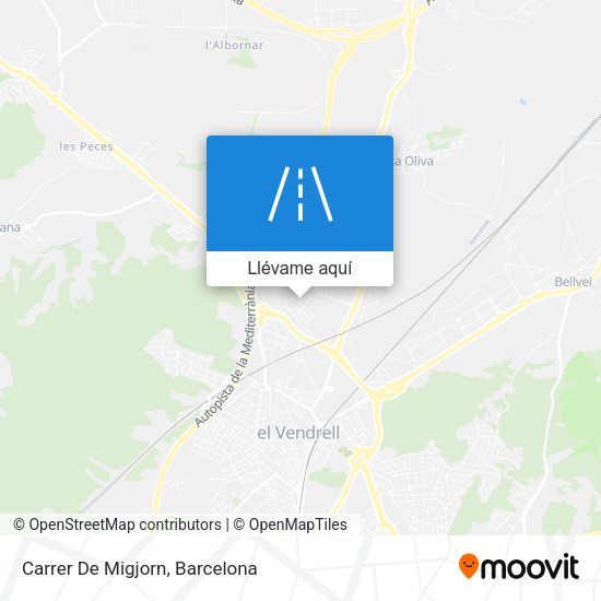 Mapa Carrer De Migjorn
