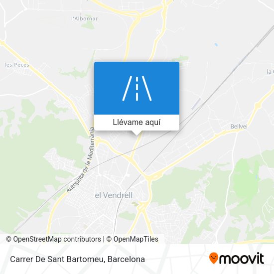 Mapa Carrer De Sant Bartomeu