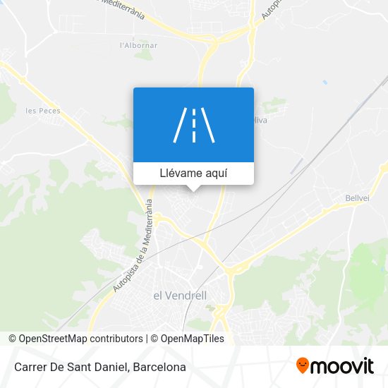 Mapa Carrer De Sant Daniel