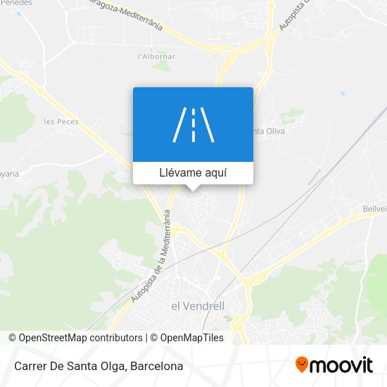 Mapa Carrer De Santa Olga
