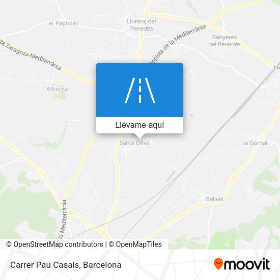 Mapa Carrer Pau Casals