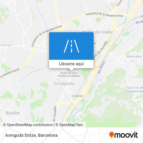Mapa Avinguda Dotze