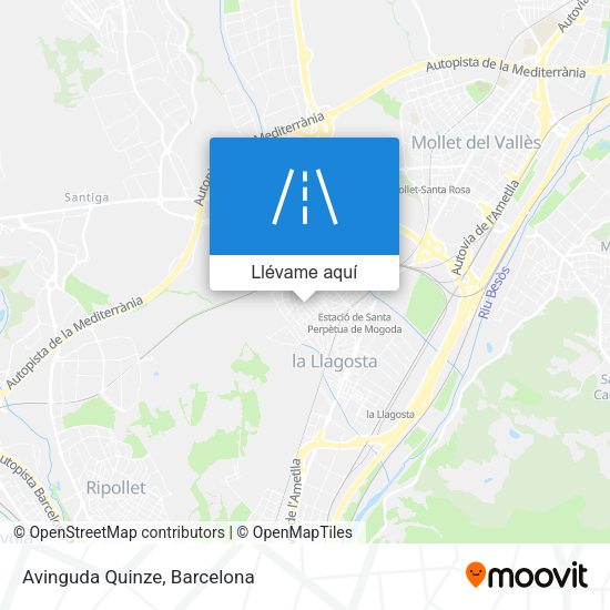 Mapa Avinguda Quinze