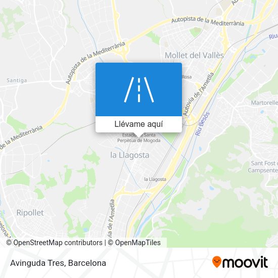Mapa Avinguda Tres