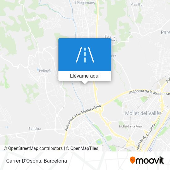 Mapa Carrer D'Osona