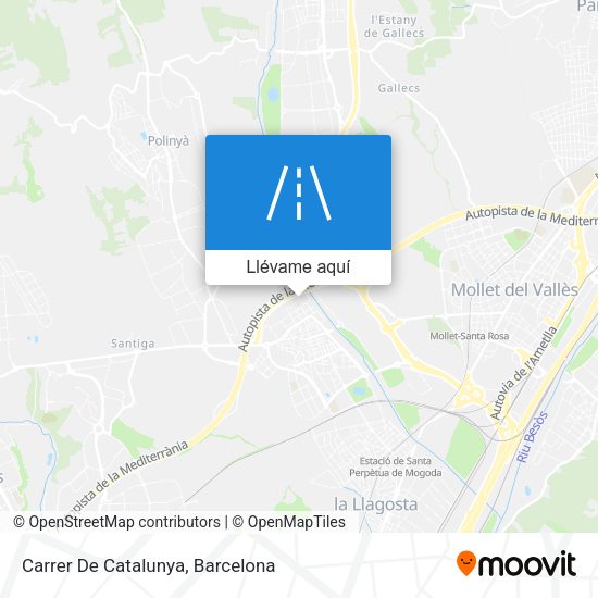 Mapa Carrer De Catalunya