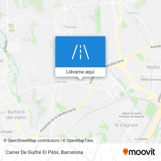 Mapa Carrer De Guifré El Pilós