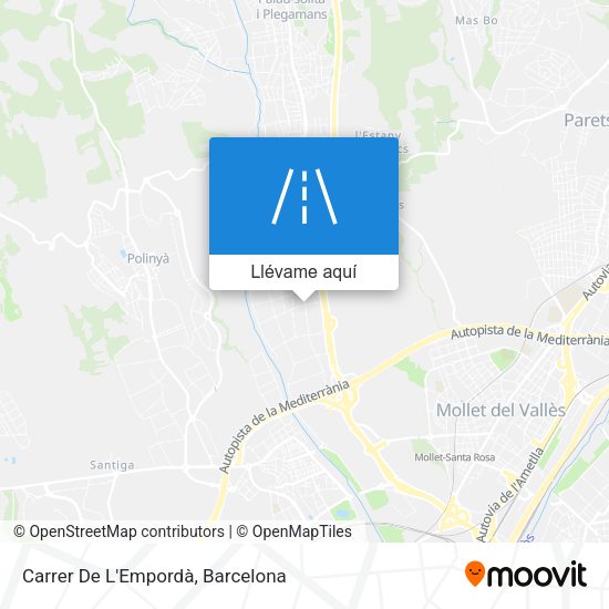 Mapa Carrer De L'Empordà