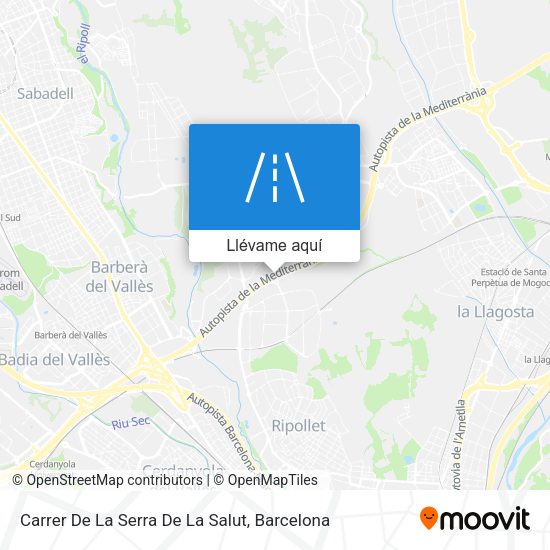 Mapa Carrer De La Serra De La Salut