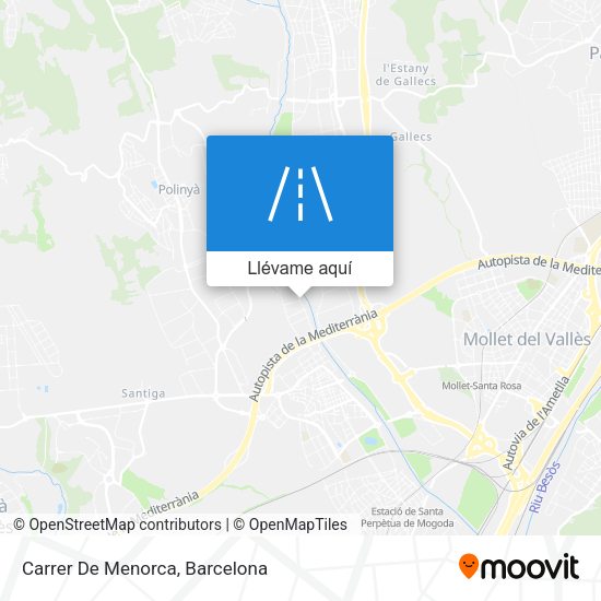 Mapa Carrer De Menorca
