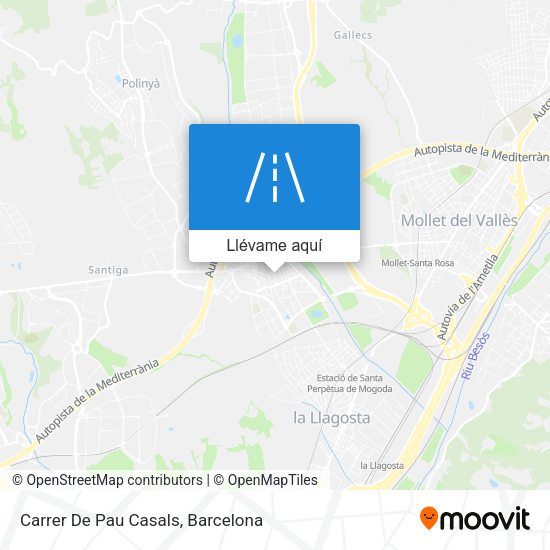 Mapa Carrer De Pau Casals