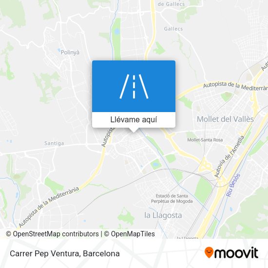 Mapa Carrer Pep Ventura