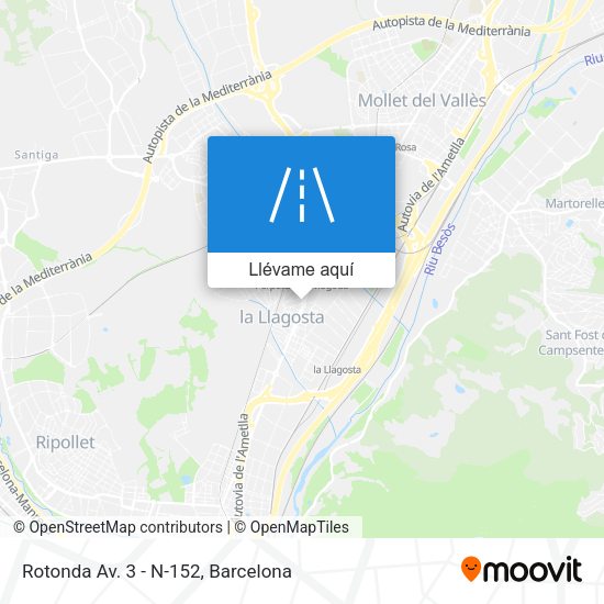 Mapa Rotonda Av. 3 - N-152