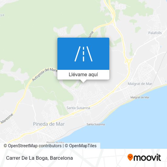Mapa Carrer De La Boga