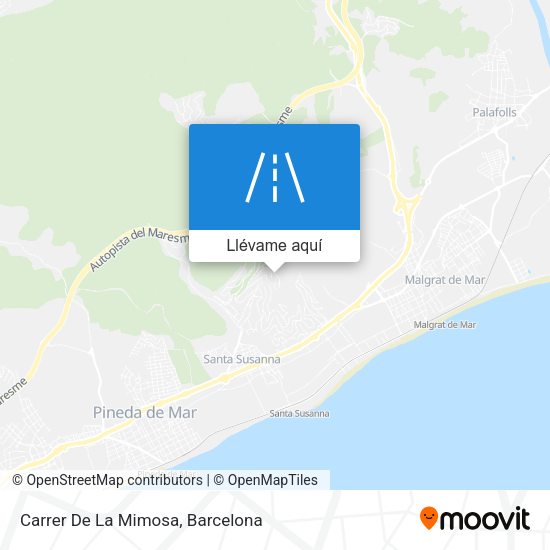Mapa Carrer De La Mimosa