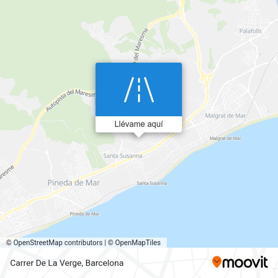 Mapa Carrer De La Verge