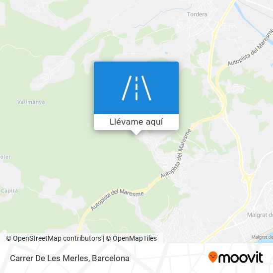 Mapa Carrer De Les Merles