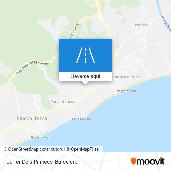 Mapa Carrer Dels Pirineus