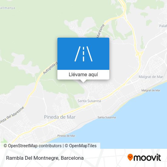 Mapa Rambla Del Montnegre