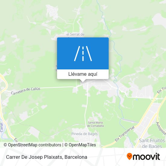 Mapa Carrer De Josep Plaixats