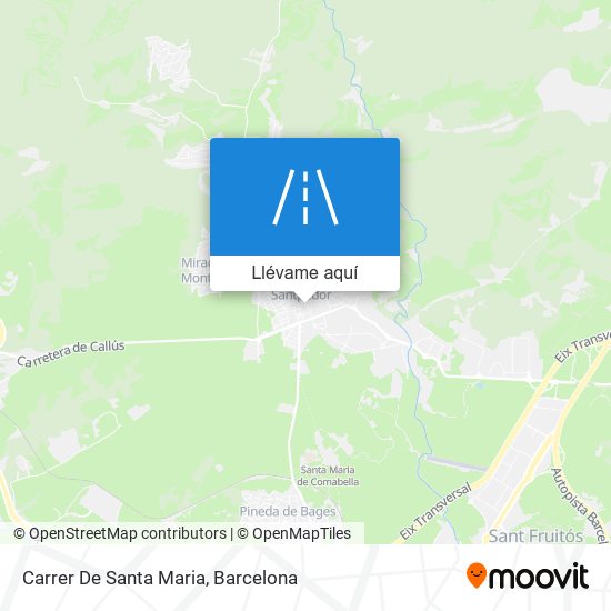 Mapa Carrer De Santa Maria